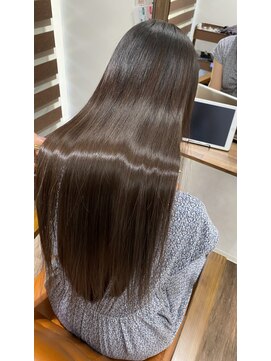 レアワンハナレ センター北美容院(lea/1 HANARE) マロンブラウン×酸熱トリートメント