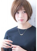 Say.ree ショートボブ ミルクティーアッシュ ぱっつん前髪表参道
