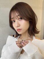 ロンドミラー 博多店(Lond Mirror)&nbsp;ボブルフ小顔に見せるヘアワンレン黒髪カタログ髪質改善福岡博多