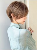 ショートボブ髪型30代40代50代前髪あり前髪なし面長丸顔【荒牧】