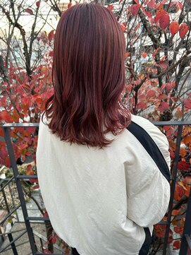 ツイギー 宮西店(TWiGGY) ハイライトたっぷりチェリーピンク