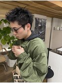スパイキーショートメンズパーマ