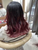 ヘアーガーデン バレッタ(hair garden barretta)&nbsp;ピンクグラデーションカラー