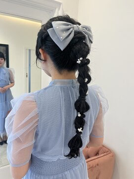 モア 岡崎(more) 【編みおろしポニー】ロングヘアセットmore岡崎店大山