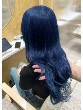 ジーナ 北千住ミルディス通り(Zina) ネイビーブルー＊ブリーチ【Zina北千住ミルディス】