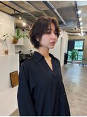 ショートボブ/ニュアンスパーマ/顔周りカット/20代30代