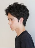 モテる黒髪ネープレスショート束感モテ髪ワックスなしマッシュ