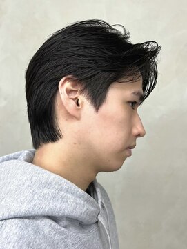 ニコ トウキョウ 渋谷(nico TOKYO) 刈り上げセンターパートテーパーフェードカットニュアンスパーマ