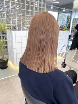 サンクプロジェクト(cinq PROJECT) 原宿韓国顔まわりミルクティーベージュマロンベージュ