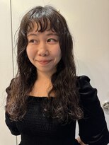 モナン 渋谷(Monan)&nbsp;リッチパーマ ニュアンスパーマ 前髪パーマ  ミディウェーブ