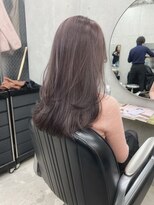 ブリンク(blink)&nbsp;チョコレートベージュ10トーンブリーチなしケアカラー前髪カット