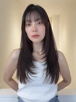 アイトーキョーエス 渋谷(AI TOKYO S)&nbsp;着物ヘア/ダークアッシュ/ミディアムレイヤーカット/渋谷