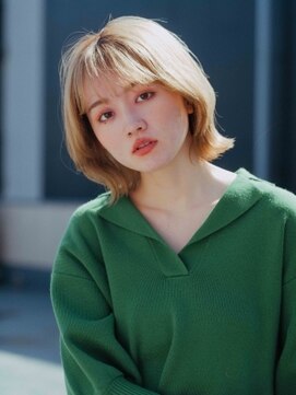 マリー 美容室 所沢店(mary) 外はね丸みボブ