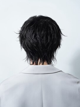アルファ 新宿(alpha) フェザーパーマ/ブルーブラック/刈り上げセンターパート[新宿]