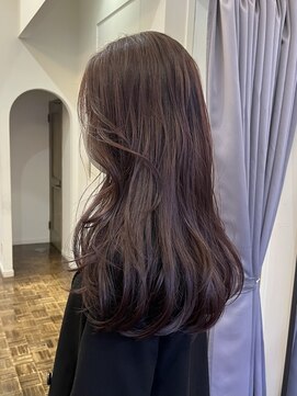ヘアーアイスカルテット(HAIR ICI QUARTET) 春カラー◎ピンクベージュ×ロング韓国レイヤー