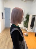 ミルクティーブロンドダークブルーデジタルパーマ