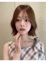 サンドナル 鹿児島天文館(sand NALU)&nbsp;ハッシュカット/グレージュ/デザインカラー[鹿児島天文館]