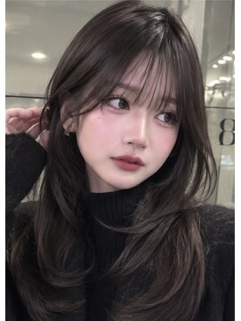 ベル 新宿(Belle) 大人ヘア　レイヤーカット　韓国ヘア　グレージュ　新宿