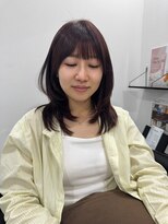 ザ アクネ 岡崎竜美丘店(THE ACNE)&nbsp;♪レイヤー_ミディアムレイヤー_レッドブラウン