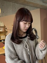 マルソー&nbsp;岡山ピンクカラー顔まわりレイヤーカット髪質改善トリートメント