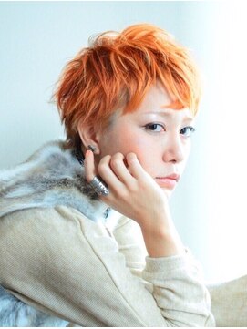 韓国再燃 オレンジ ベリーショート L クリア Clear のヘアカタログ ホットペッパービューティー