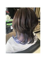ヘアデザイン ダブル(hair design Double)&nbsp;レイヤースタイルに鮮やかなグラデーションカラーに♪