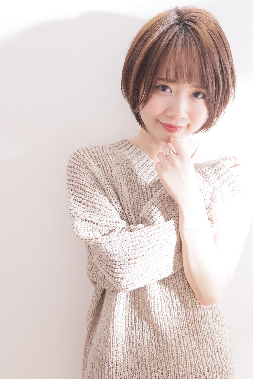 小顔◎ガーリーショートボブ:L101881641|ウォークヘアーリリィ 小顔◎ガーリーショートボブ:L101881641|ウォークヘアーリリィ
