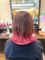 ドゥール(DOLL)&nbsp;～毛先ピンクカラーでオシャレ♪アイロンでアレンジもオシャレ～