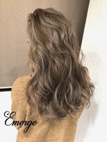 エマージュ 上野御徒町(Emerge)&nbsp;アッシュブラウン毛先パーマネオウルフ[上野,上野,上野,上野駅]
