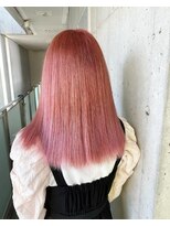 ガルボ ヘアー(garbo hair) #ピンクカラー#セミロング#高知美容室#下村スタイル
