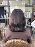 ラベンダーピンク インナーカラーベージュ