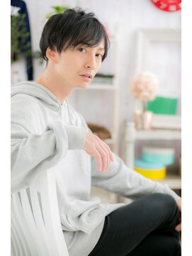 ミック 日暮里店(miq) 毛流れで魅せる☆黒髪グレージュナチュラルスマートマッシュc2