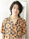 ≪mod's men≫Cカールでルーズなかき上げワイルドウルフヘアa