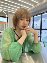 ロンドルーチェ 心斎橋(Lond luce)&nbsp;ダークアッシュ/ミディアムレイヤーカット［髪質改善/縮毛矯正］