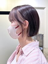 アイティーバイアルバム 下北沢店(IT by ALBUM)&nbsp;ボブイヤリングカラー_マチルダボブピンクベージュ_ba463431