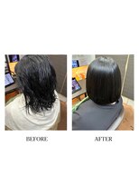 ヘアーメイク クーラ 行橋店(Hair make CURA)&nbsp;こなれボブ20代30代40代◎ヘルシースタイル髪質改善カラー