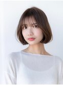 くびれボブ韓国レイヤー似合わせカットイメチェン前髪小顔
