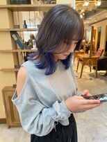 ルシュカイチマルニ(Rasca102)&nbsp;インナーカラー/グレージュ/ミディアム/くびれヘア