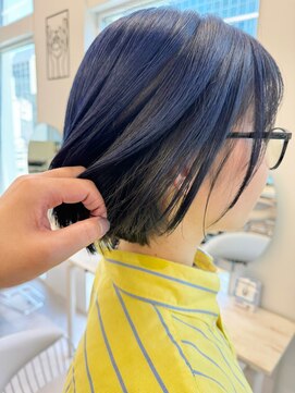 グーフィートーキョー 銀座(Goofy Tokyo) 【Goofy銀座】逆インナーカラー/アウターカラー/ネイビー/青