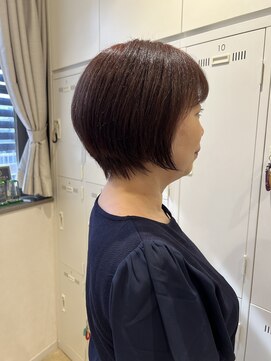 ステラバイケンジ(STELLA by KENJE) 大人綺麗ボブ/藤沢/髪質改善縮毛矯正/ショート/脱白髪染め透明感