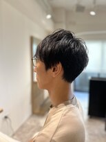 ソイクフ 四条大宮店(SOY-KUFU)&nbsp;【soy-kufu】MEN'S HAIRアッシュブラックカルマパーマ