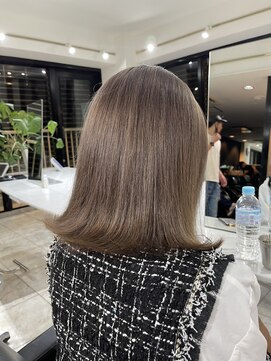 ブレンド 渋谷(BLend) マチルダボブ前髪ハイライトグラーデーション