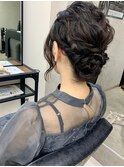 エレガントなシニヨンヘアセット　美由紀