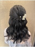 ハーフアップ