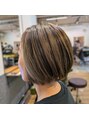 アグ ヘアー フラン 盛岡本宮店(Agu hair fran) ハイライト&隠し刈り上げボブ