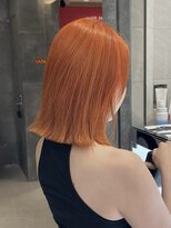 ピークアブー 原宿ハラカド(PEEK-A-BOO) 切りっぱなしボブマンダリンオレンジ