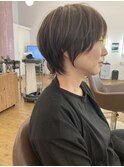 マッシュ系ショート　【白髪ぼかし/髪質改善/トリートメント】