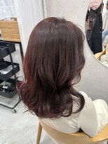 リュンヌ(Lune)&nbsp;ワインレッドカラー/ブリーチなしダブルカラー/YU111