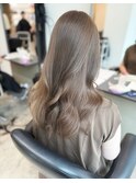 ミルクティーグレージュ/韓国ヘア/レイヤーカット