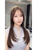 韓国レイヤーカット髪質改善カラーケラチントリートメント
